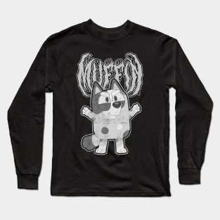 Metal Muffin Pose Grey Long Sleeve T-Shirt